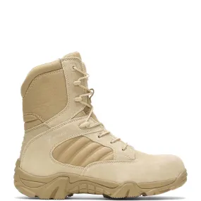 Flex Groove Design LaceUp Men's Gx-8 Composite Toe Side Zip Boot - Extra Wide Width In Desert Tan