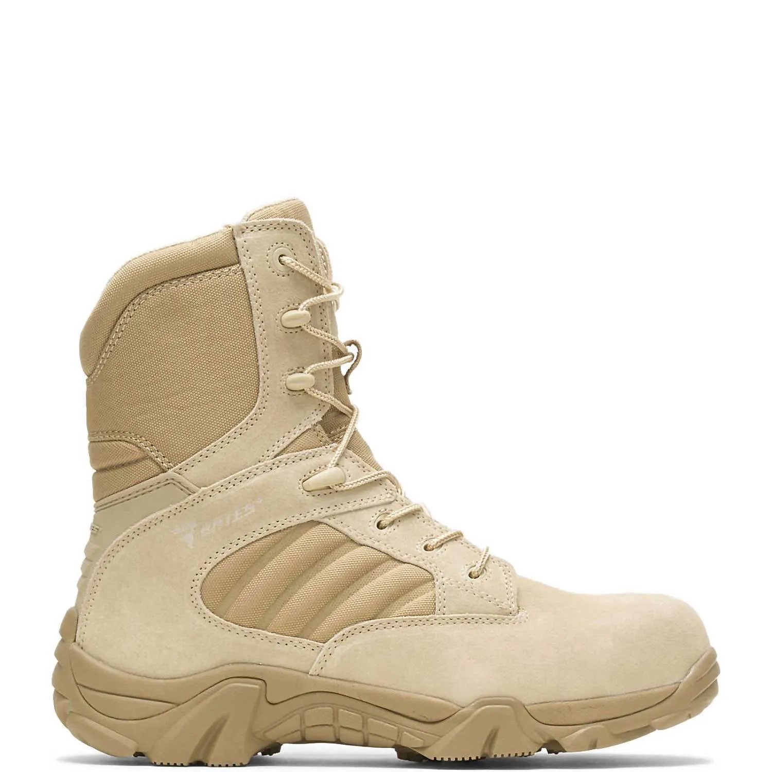 Flex Groove Design LaceUp Men's Gx-8 Composite Toe Side Zip Boot - Extra Wide Width In Desert Tan