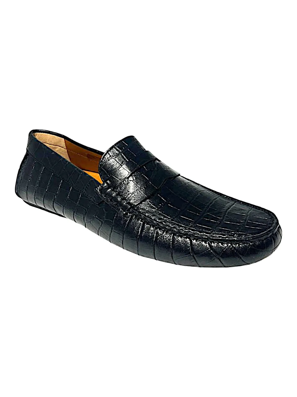 Bally Dreamer 6301195 Men's Black Calf Embossed Leather Loafers Comfy Movement Shoes