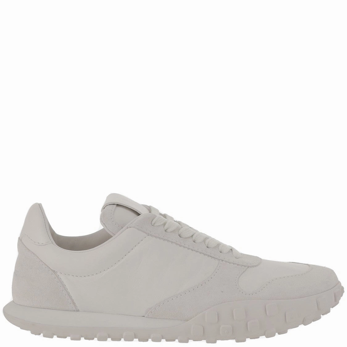 Satin-Effect Nylon Sneakers With Suede Trim And Rubber Sole midfoot - strike shoe answer asphalt running footwear