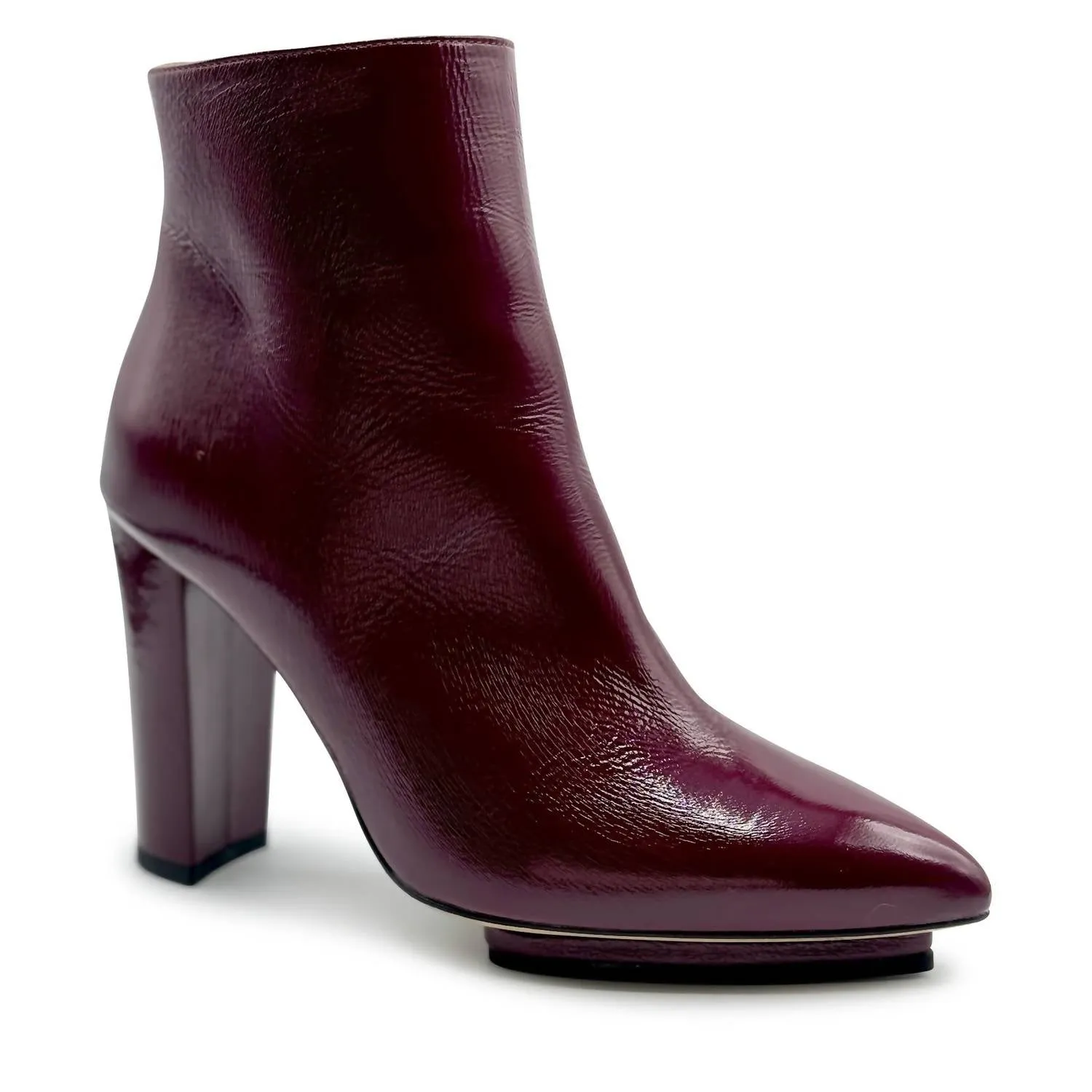 Slip Resistant Urban Traveler Outdoor Freedom Women's Tessa Patent Leather Boot In Burgundy