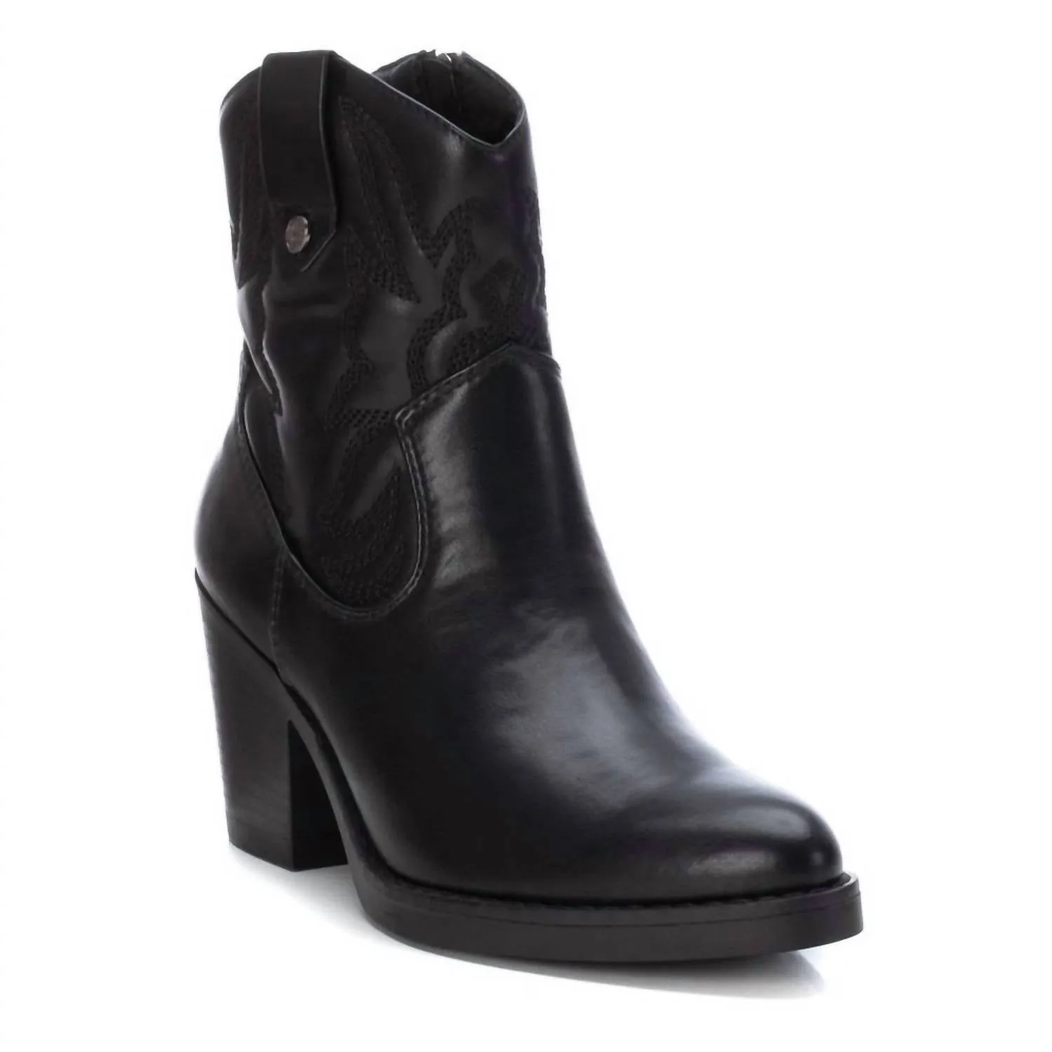 Scandi Cool Women's Italian Western Booties In Black