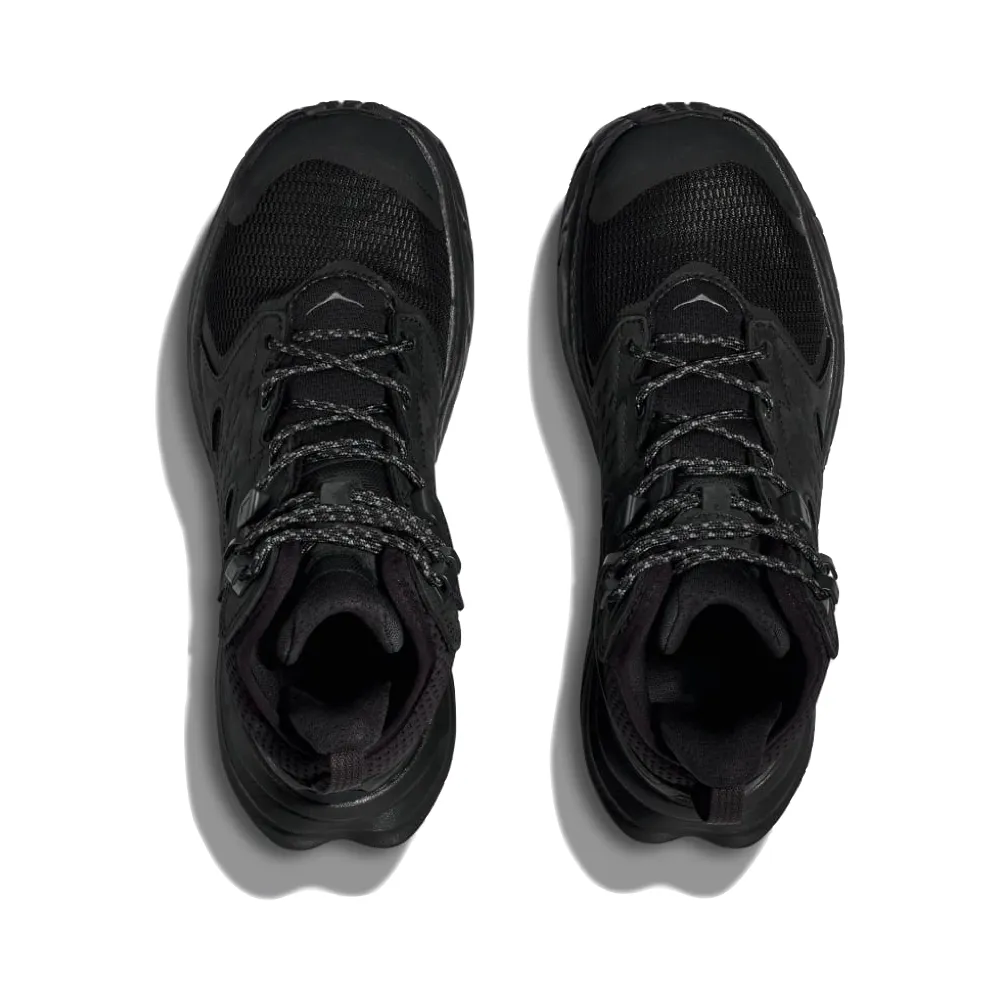 Hoka Men's Anacapa 2 Mid GTX Boots in Black/Black Flexibility