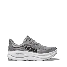Hoka Men's Bondi 9 Sneaker in Galactic Grey/Stellar Grey Comfortable ankle