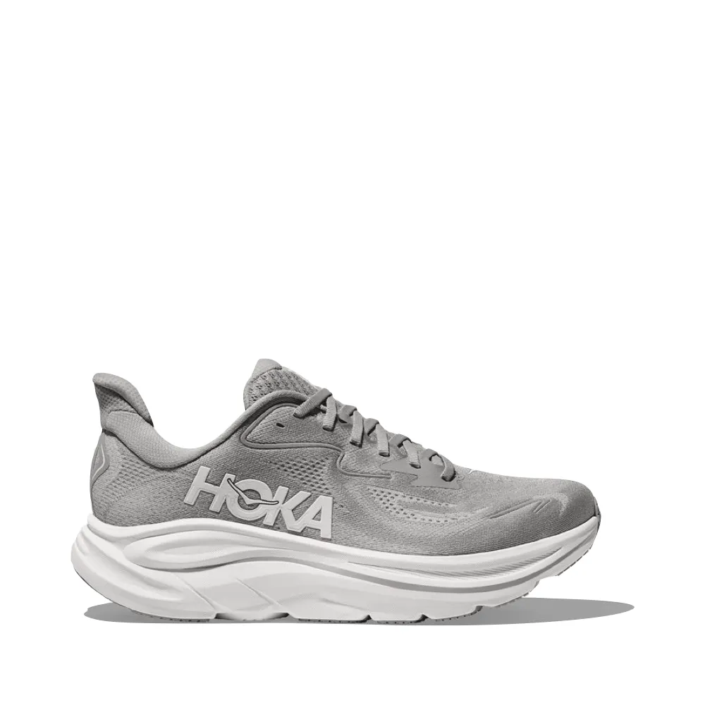 Hoka Men's Clifton 10 Sneaker in Stellar Grey/Stardust Flex Grip Fashionable Look