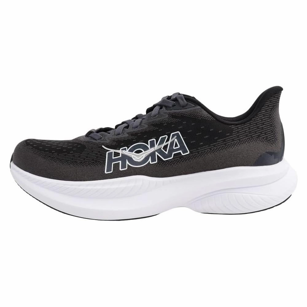 Hoka Womens Mach 6 Running Shoes - Black/White Night Run