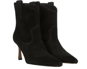 Seamless Comfort Rough Trail Hiker Stable Support Active Nomad Women's Moe Stiletto Bootie In Black