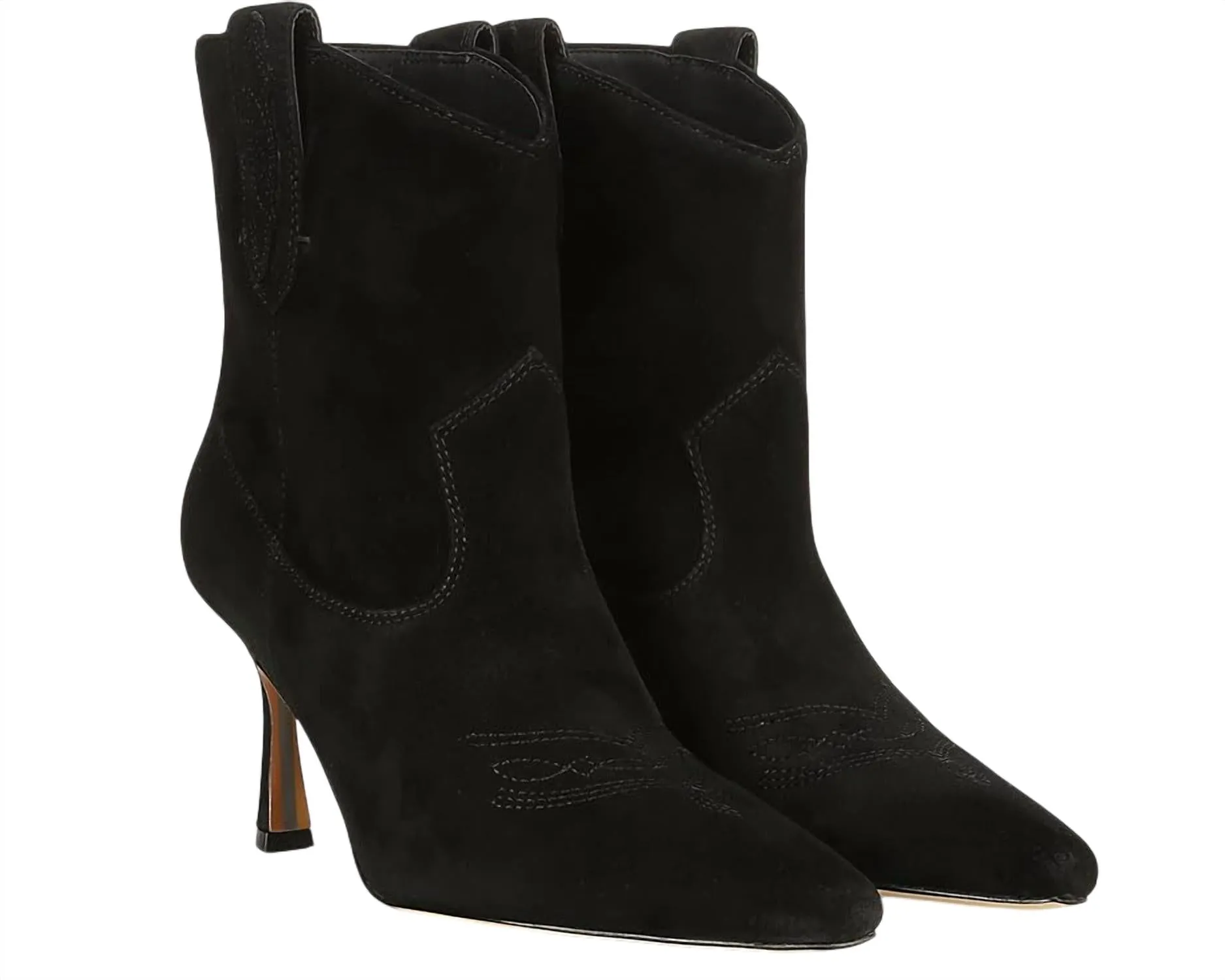 Seamless Comfort Rough Trail Hiker Stable Support Active Nomad Women's Moe Stiletto Bootie In Black