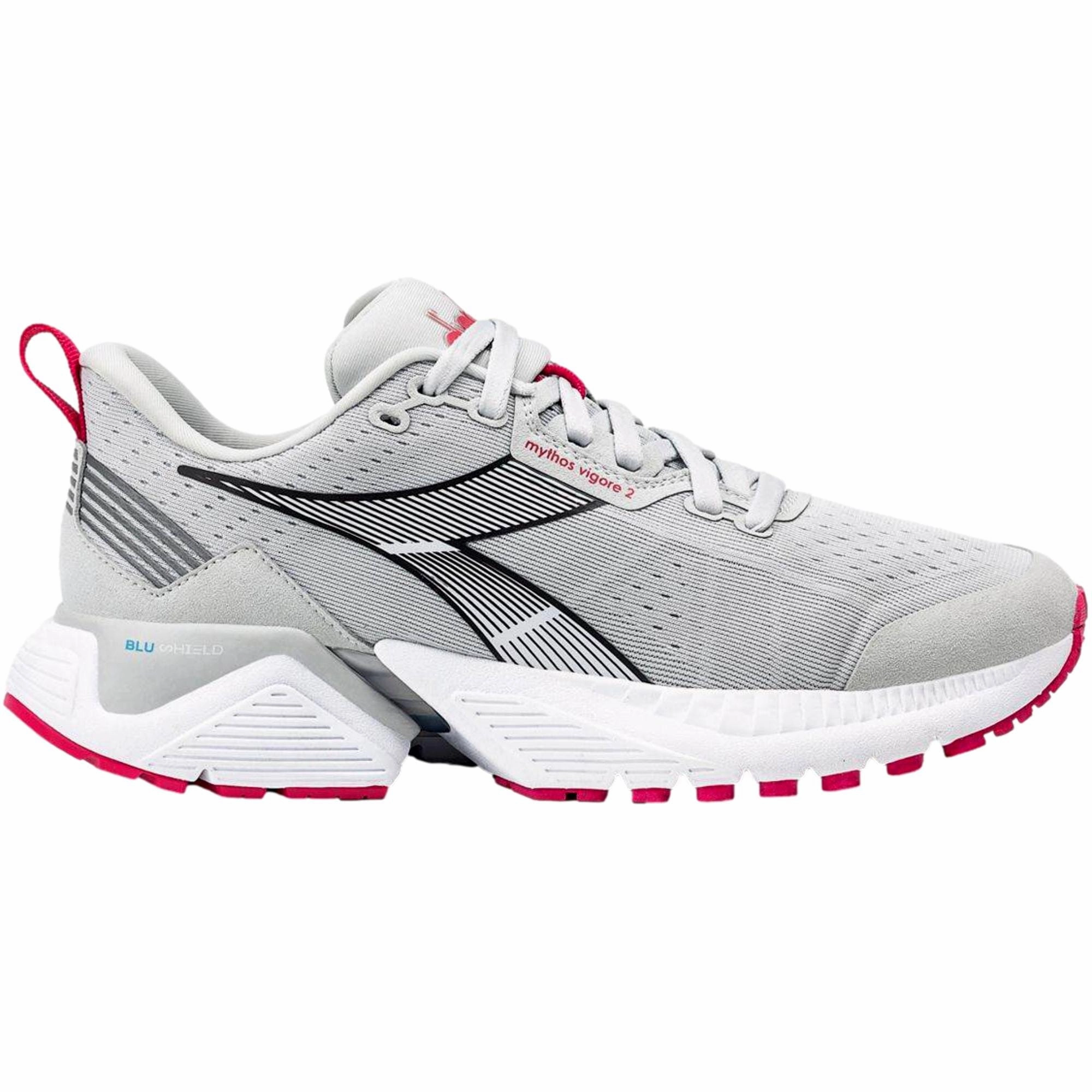 Diadora Mythos Blushield Vigore 2 Silver / Black / Rubine Red  101.179072-01-D0500 Women's Trail Ready