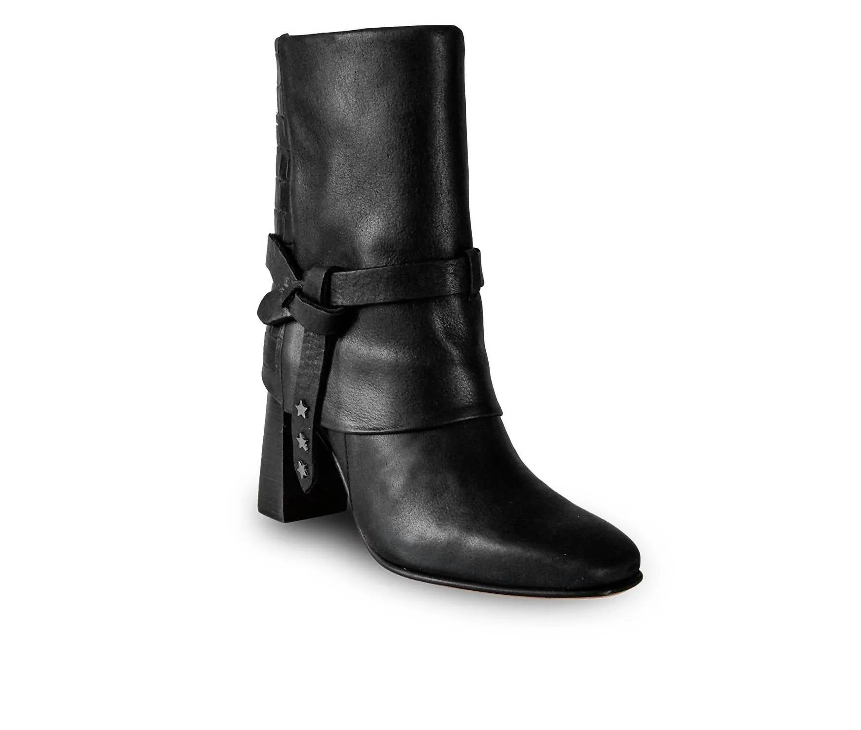Women's Premium Leather Nat Boots In Black Reliable Grip
