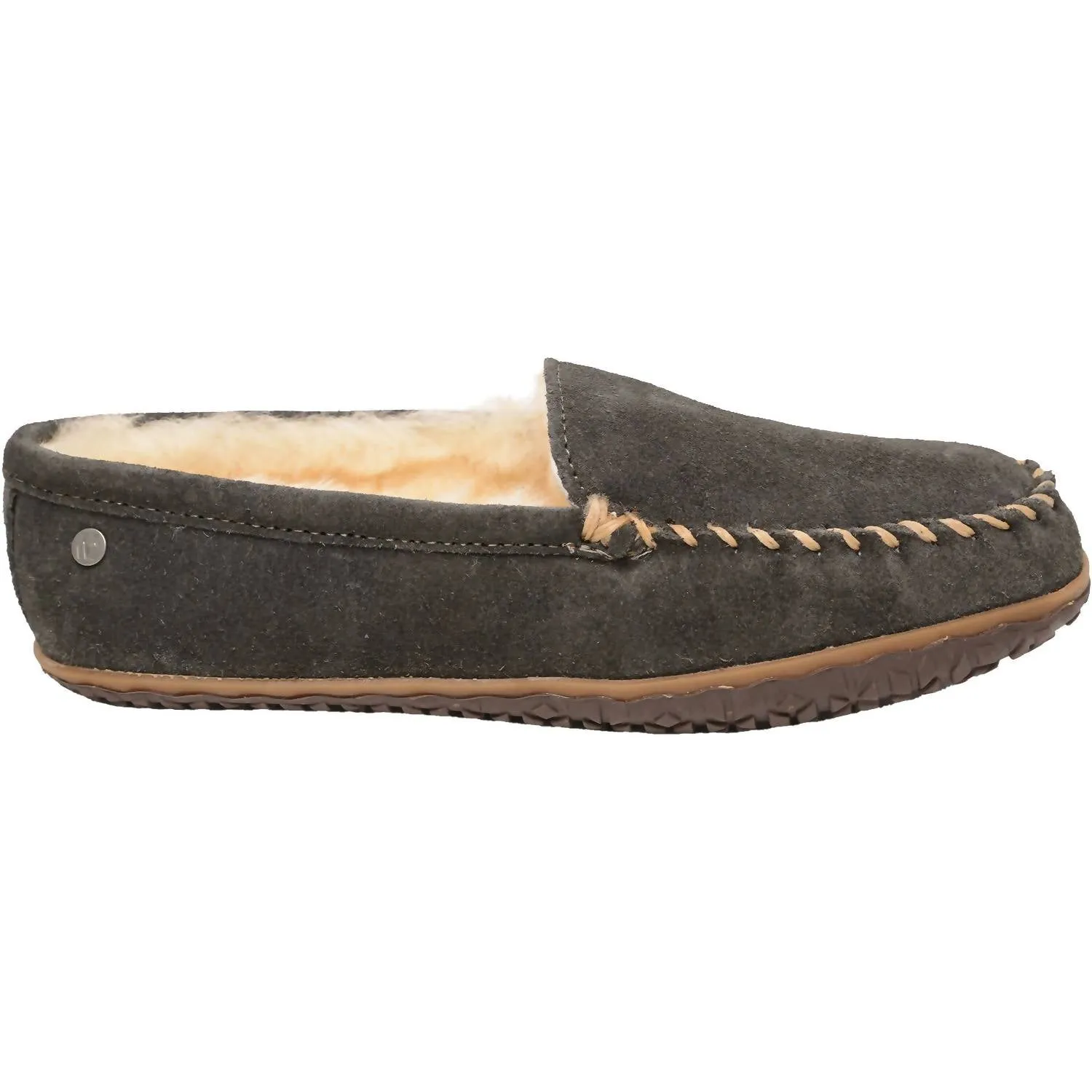 Chill Vibes Slip On Footwear Men's Sheepskin Tobie Loafer In Charcoal