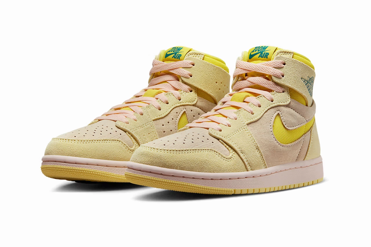 Nike Air Jordan 1 High Zoom CMFT 2 DV1305-800 Women 9.5 Citron Tint Shoes TF2195 veteran running shoes Unibody Sole Construction