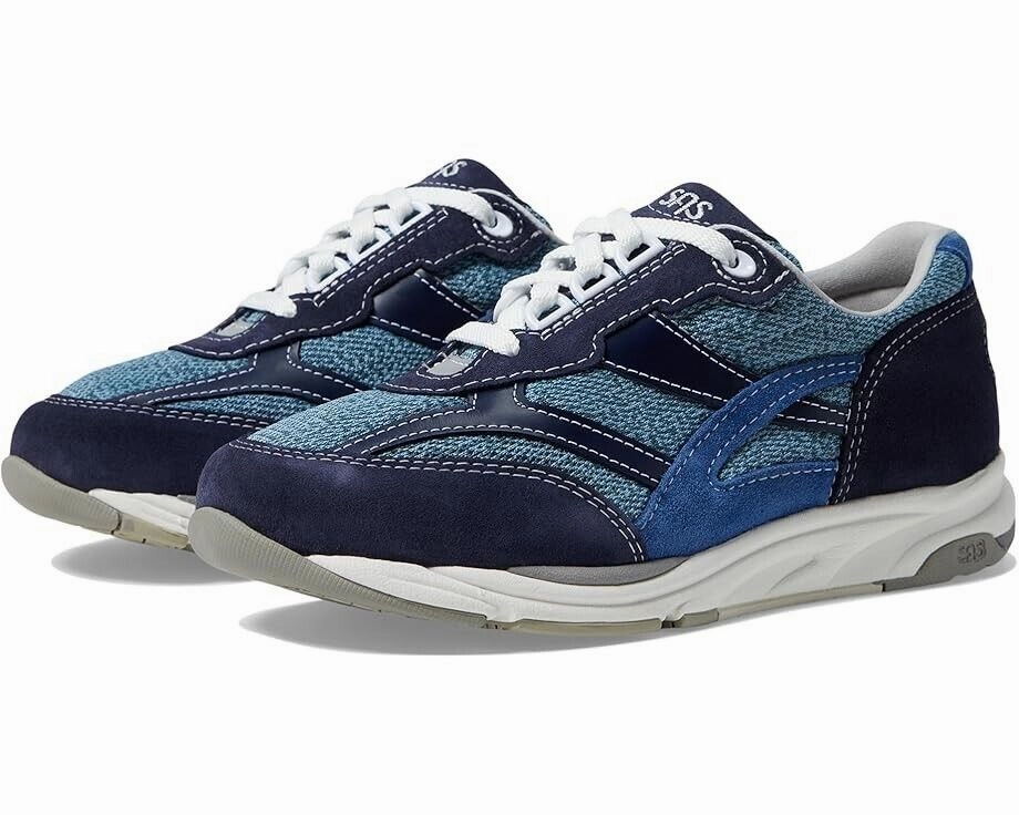 SAS Tour Mesh LT 3721-794 Sneakers Women's 7 Blue Comfort Walking Shoes ZPO1159 industry - standard Rolling Motion Guidance