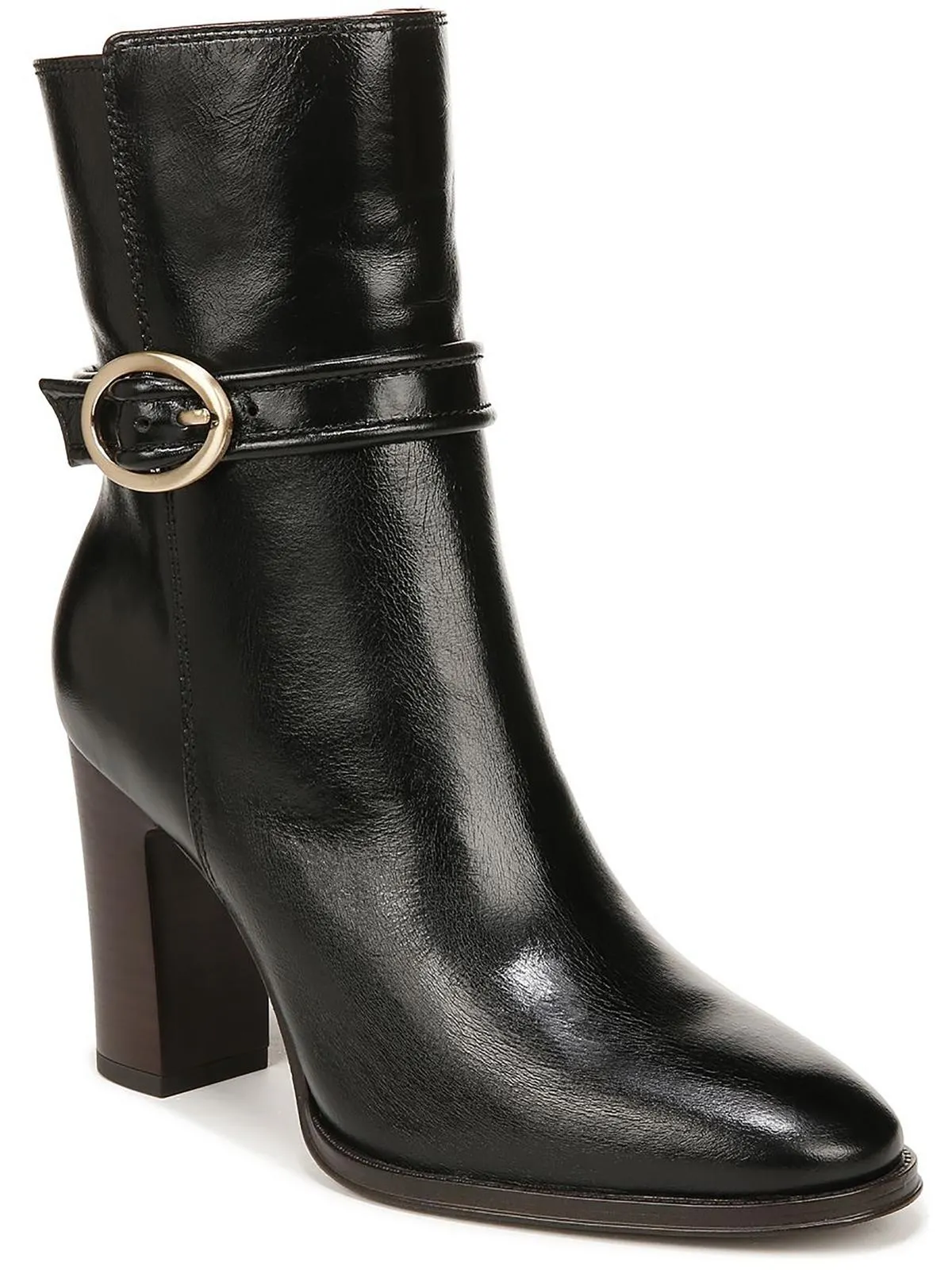 Informa Wren Womens Leather Embellished Ankle Boots Rubberized Traction Lugs Tough