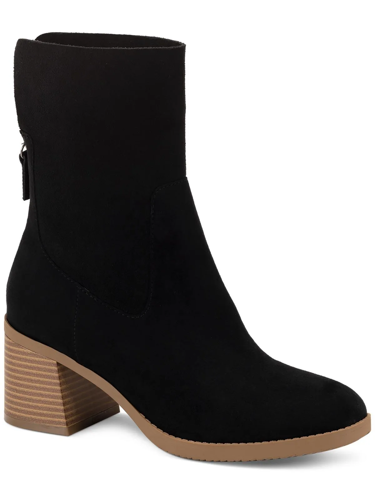 Travel Ready Lyraa Womens Block Heel Laceless Ankle Boots