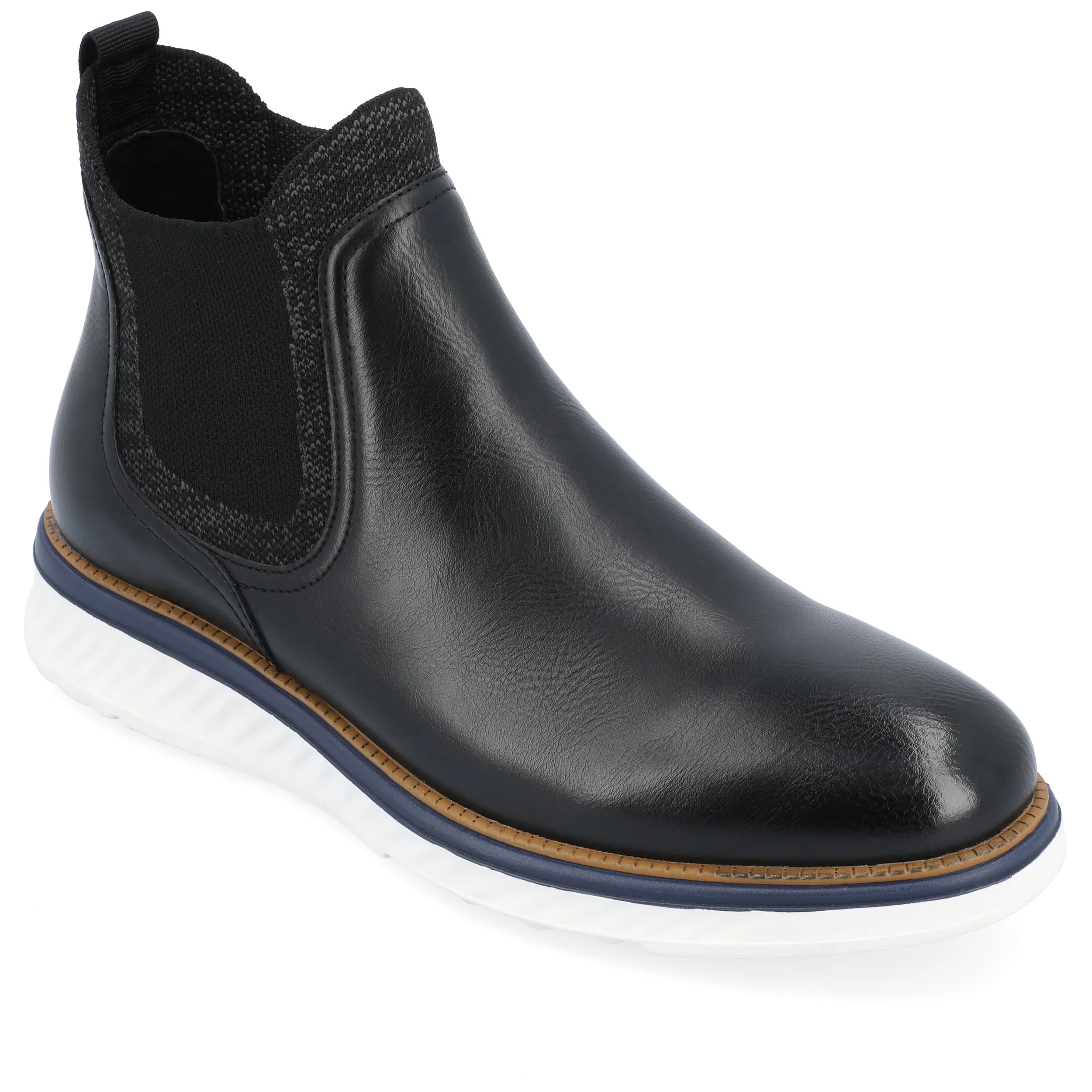 Vance Co. Hartwell Pull-on Chelsea Boot Reinforced Seams Comfort Toe Box