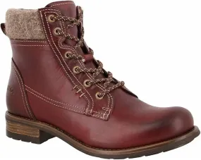 Women's Cutie Boot In Deep Red Breathable Uppers