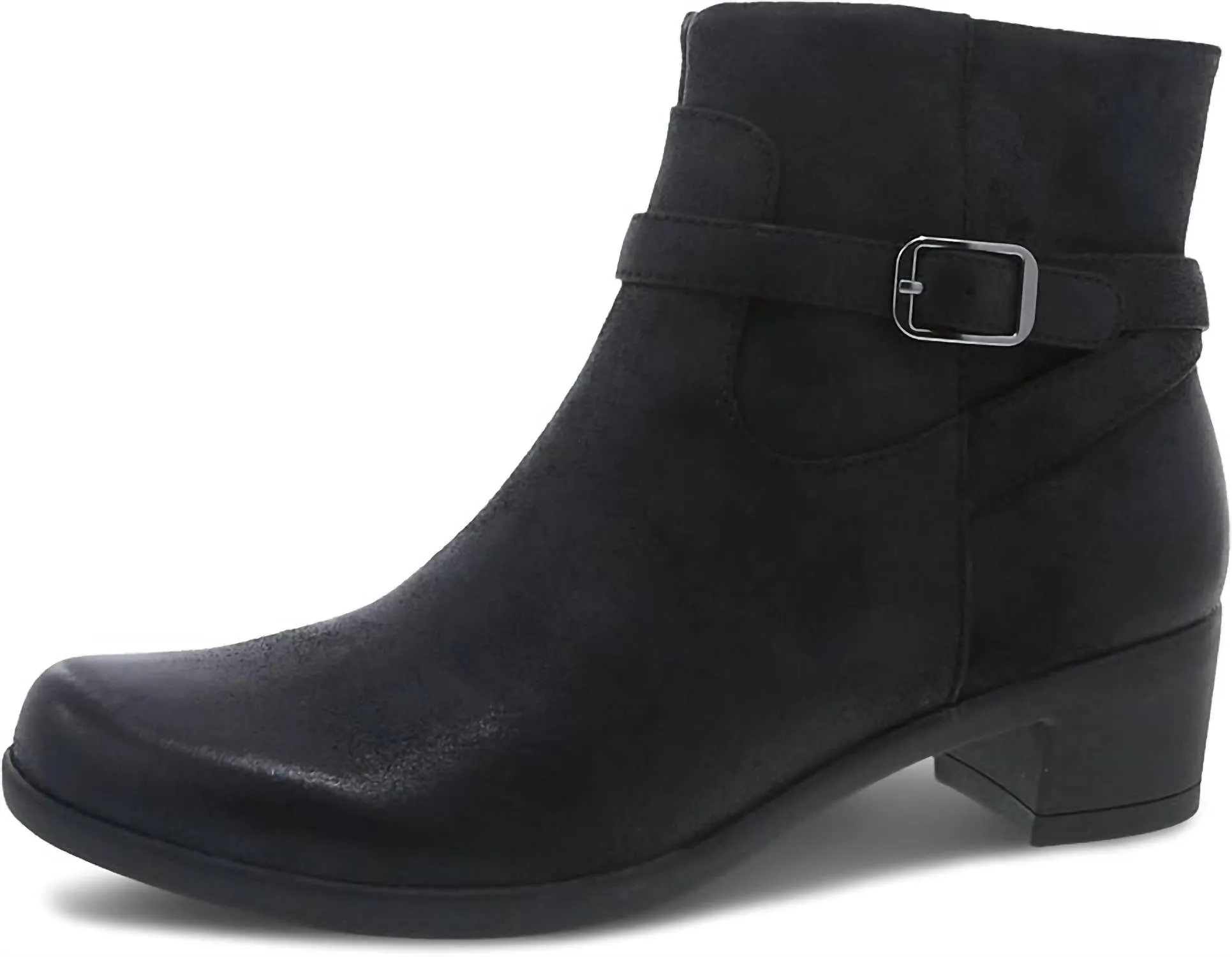 Women's Cagney Burnished Bootie In Black Wool blend Dry Guard