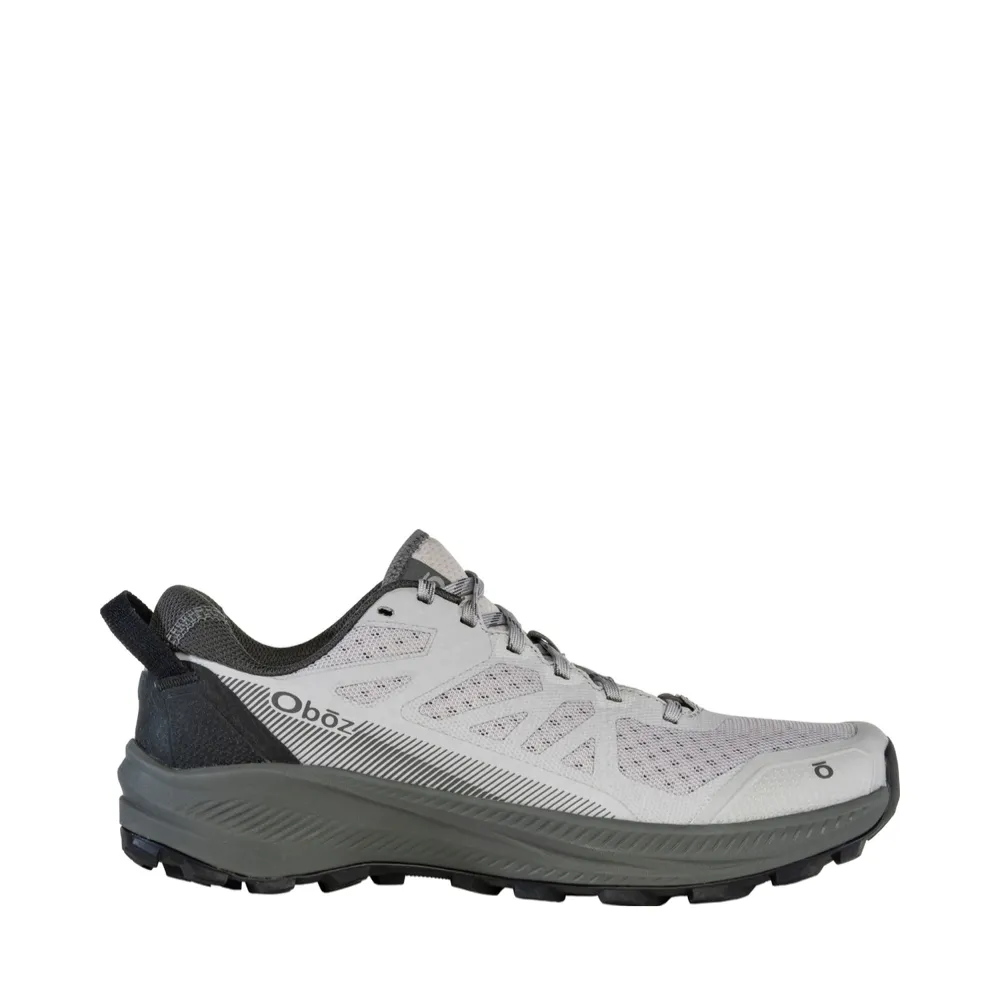 Oboz Men's Katabatic LT Low Hiker in Drizzle Grey Comfort Stretch