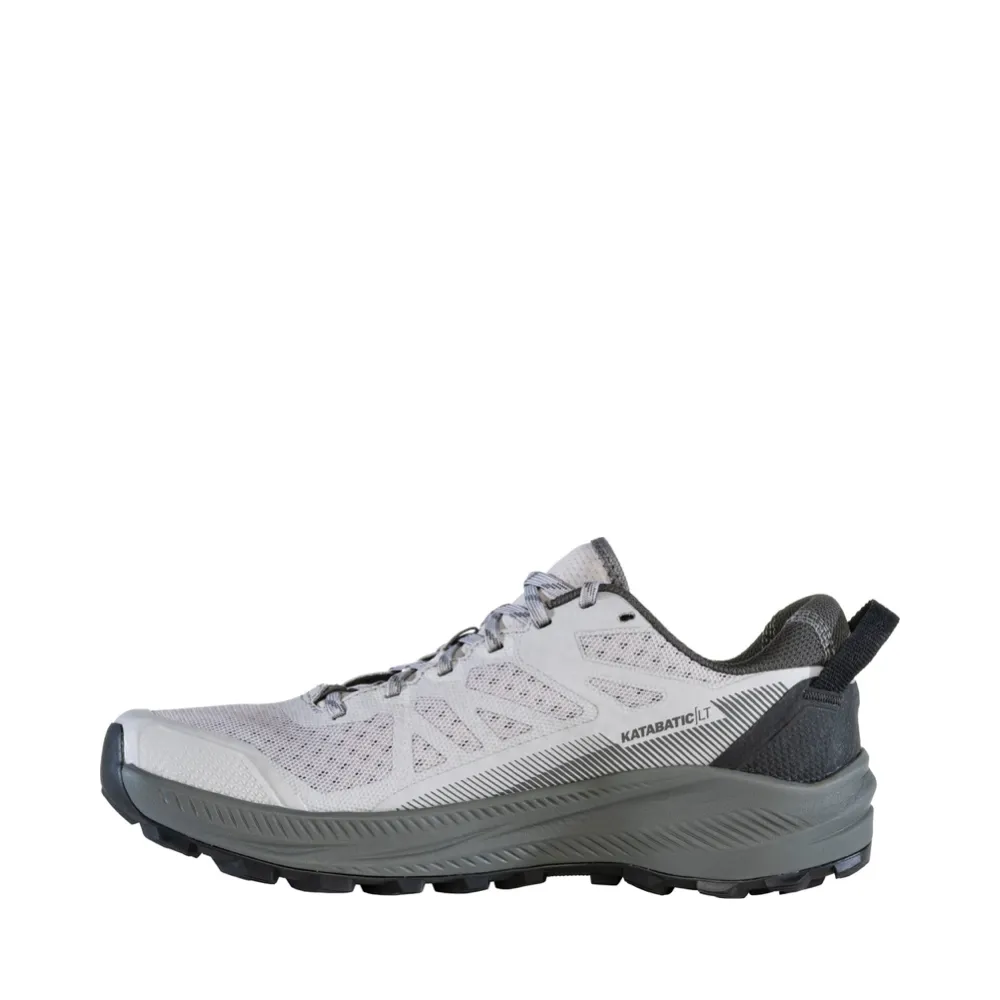 RaisedSole Anti Slip Lacing Oboz Men's Katabatic LT Low Hiker in Drizzle Grey
