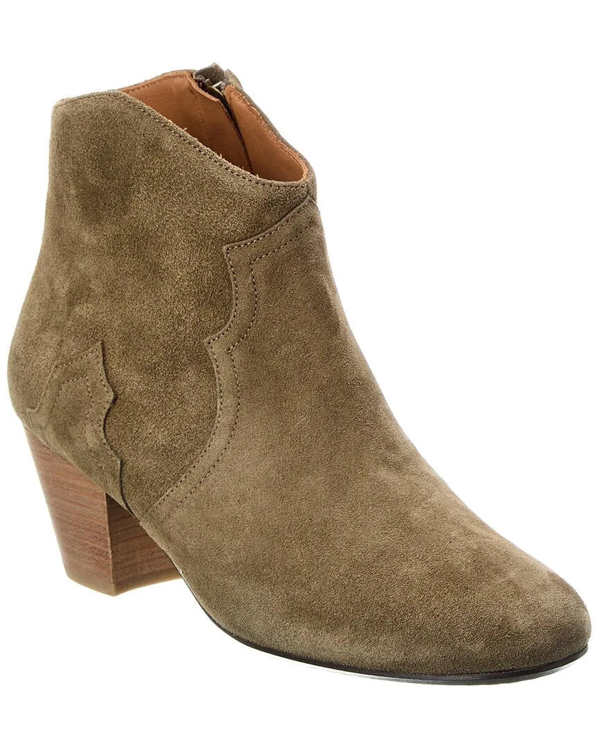 Isabel Marant Dicker Suede Bootie Easy Layer Utility Design