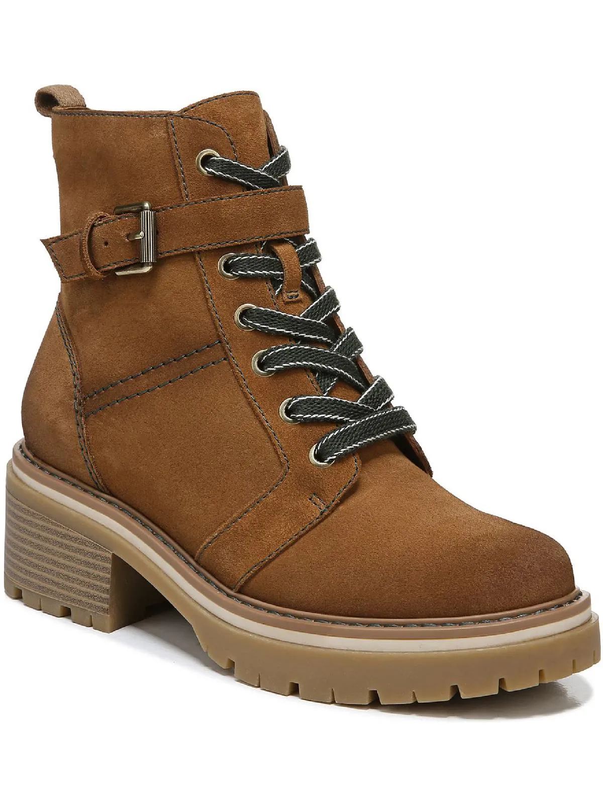 Jac Womens Water Repellent Ankle Combat & Lace-up Boots Comfort Lining Winter Walker Shock Diffusing Heel