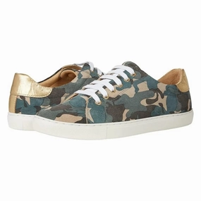 Jack Rogers Rory Sneakers Women's  Green Camo Suede Casual Shoes JOBB1135 Oversized Cushioning