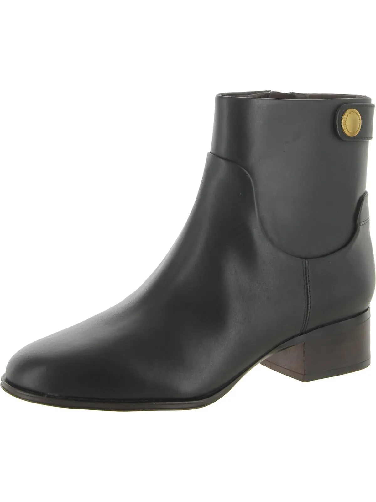 Smooth Surface Jessica Womens Leather Western Ankle Boots