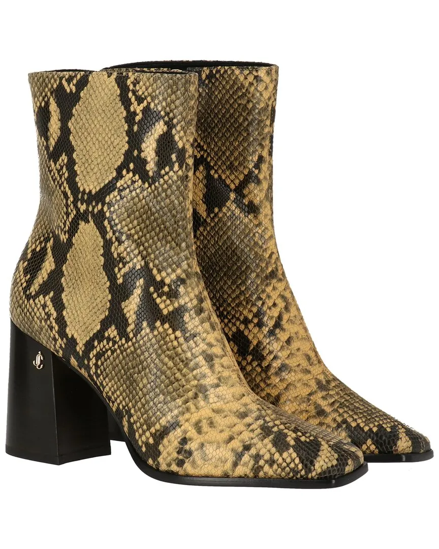 Jimmy Choo Bryelle 85 Leather Bootie light texture