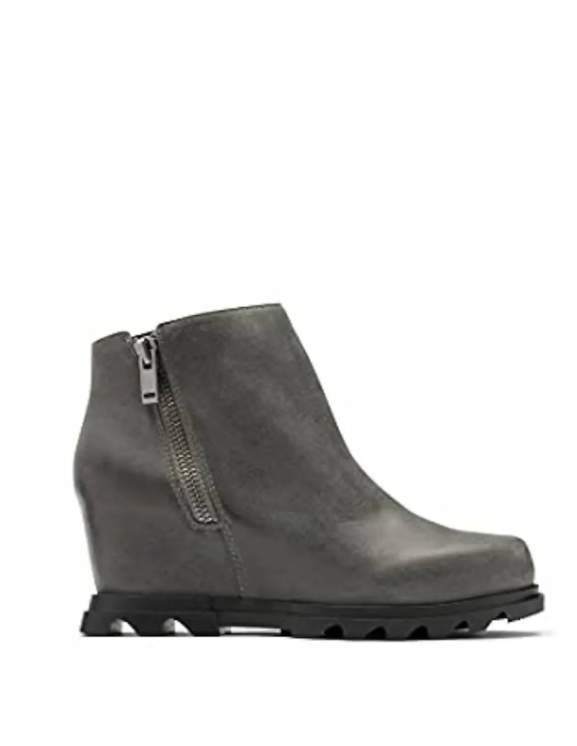 Joan Of Arctic Wedge Iii Zip Boots In Quarry, Black Outdoor Use Shock Absorbing Active Nomad