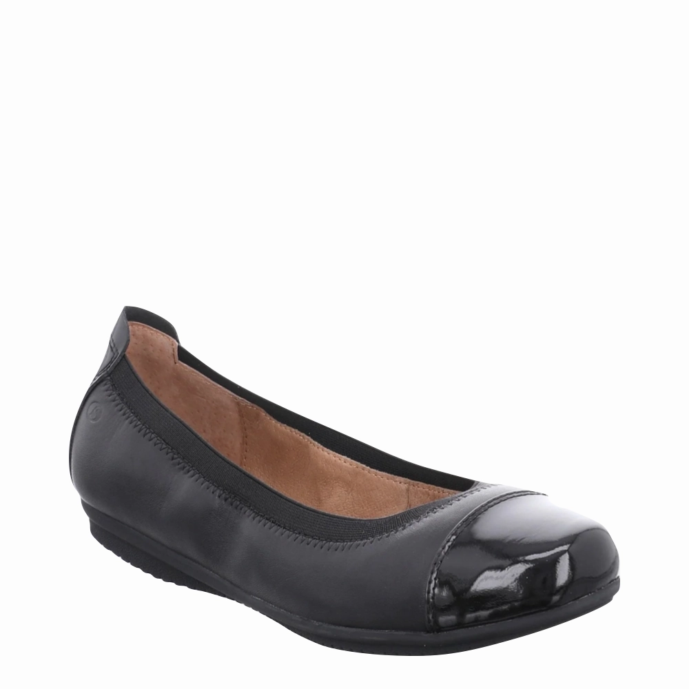 Josef Seibel Women's Pippa 07 Ballet Flat in Black Long Meeting