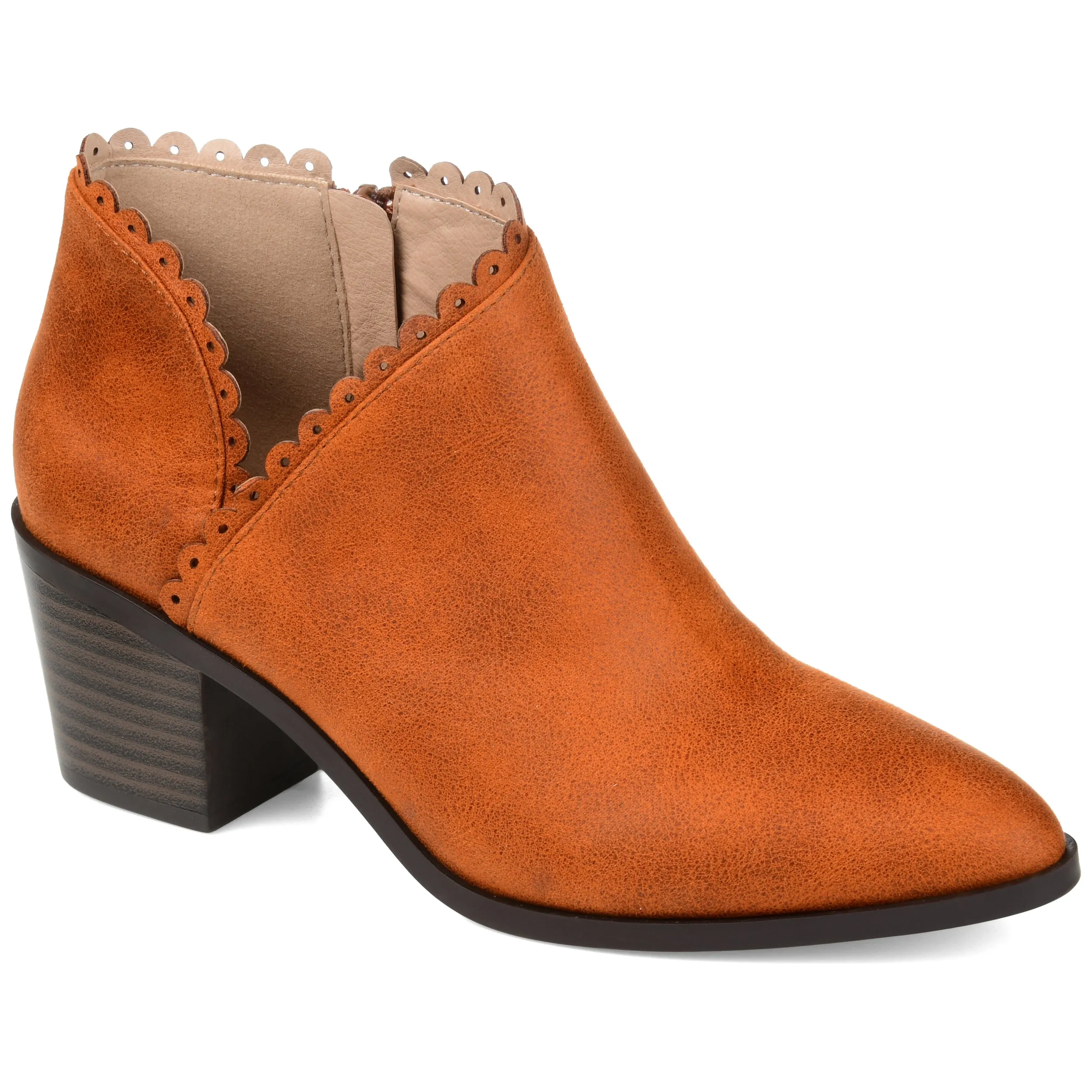 Journee Collection Women's Tessa Bootie Double Stitched Seams