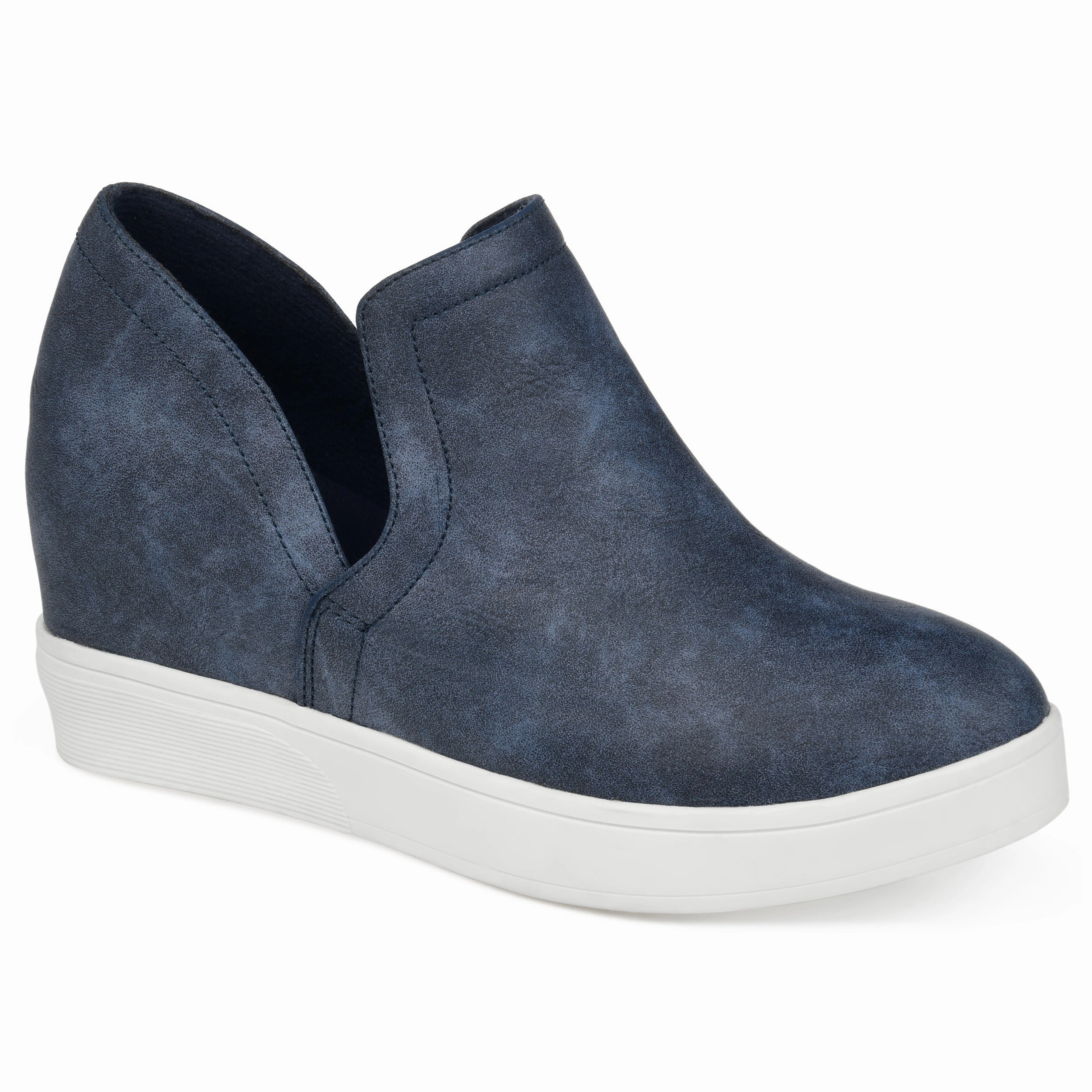 running on a track oval Journee Collection Women's Cardi Sneaker Wedge