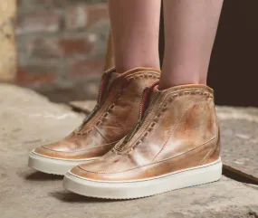 Joyce In Tan Rustic White Bfs Sleek Construction Deep Tread