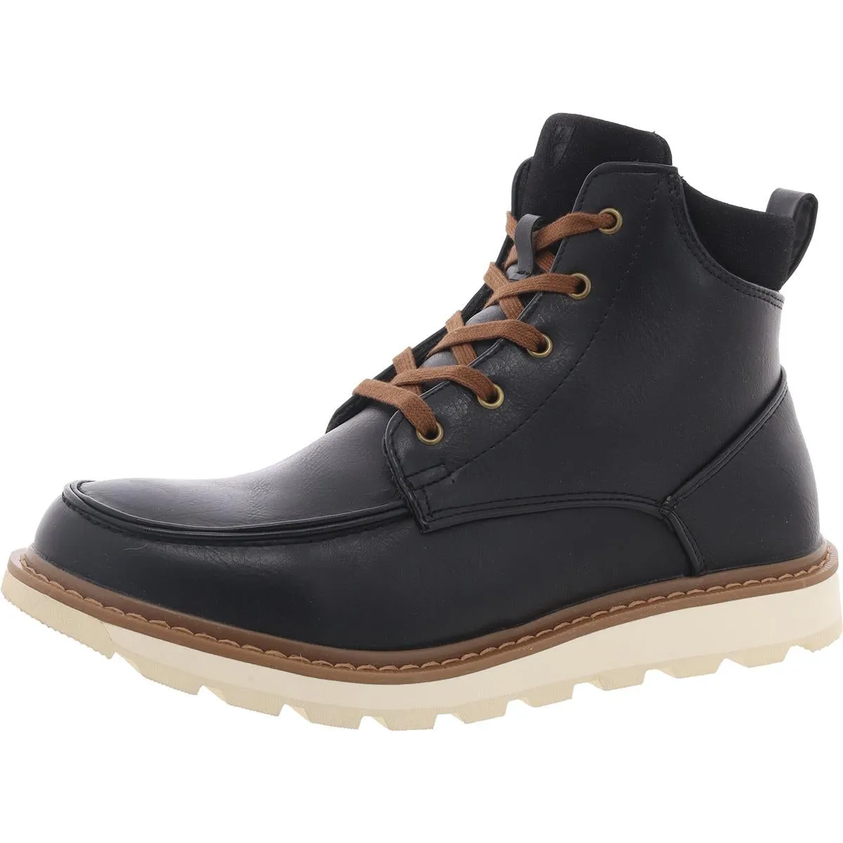 Julian Mens Faux Leather Ankle Chukka Boots Soft Power Low Profile Active Nomad