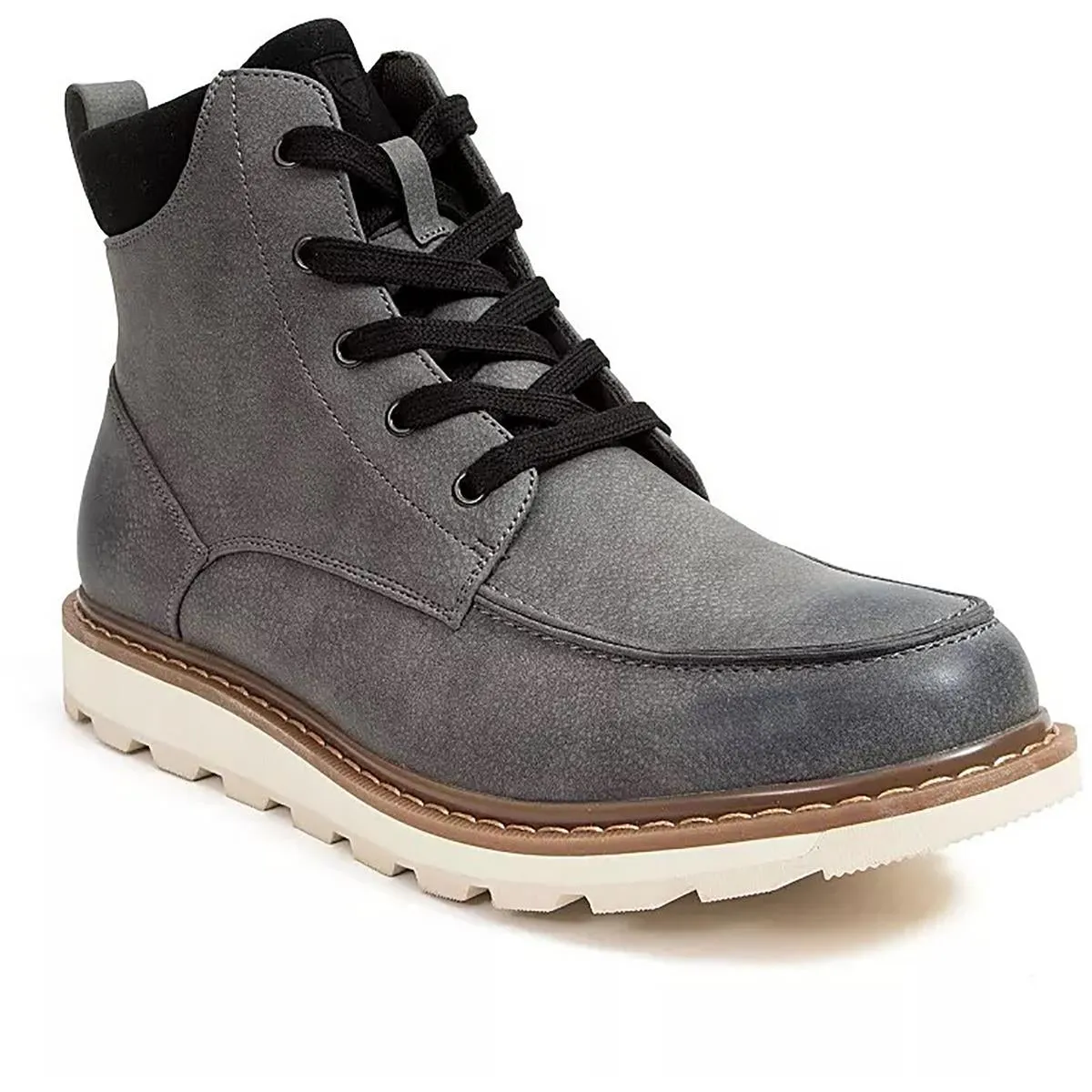 Construction Fit Fall Ready Julian Mens Faux Leather Ankle Chukka Boots