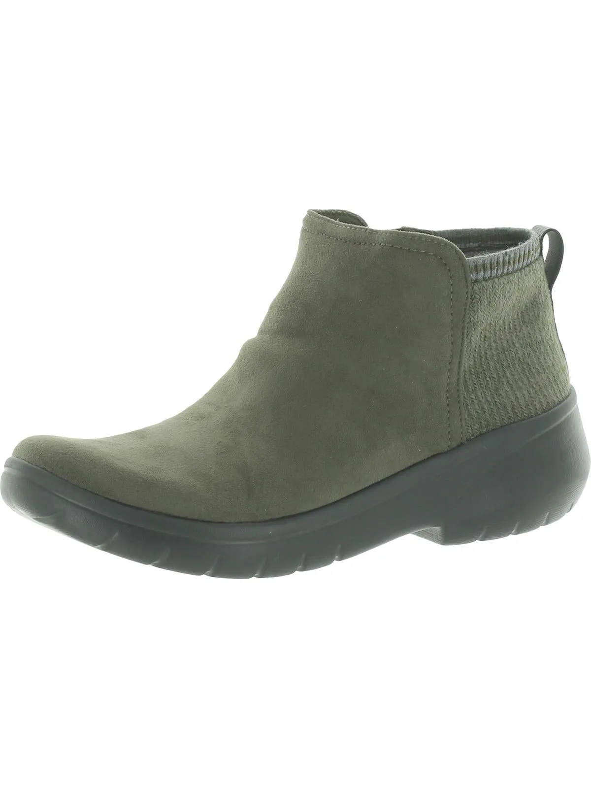 Karma Womens Faux Suede Ankle Booties Cushioned Insole