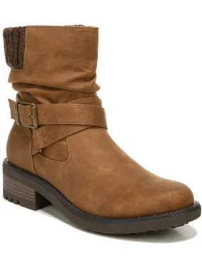 Stable Support Urban Commute Katie Womens Zipper Block Heel Ankle Boots