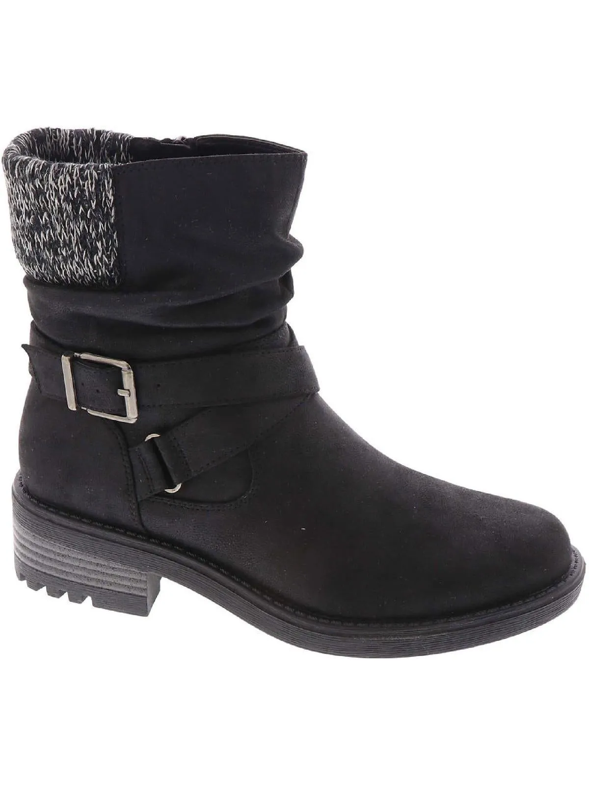 Eco Friendly Manufacturing Katie Womens Zipper Block Heel Ankle Boots