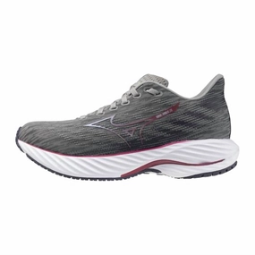 grip - enhancing shoes 5K Women's Wave Rider 28 Shoes In Ultimate Grey/cosmo Chrome