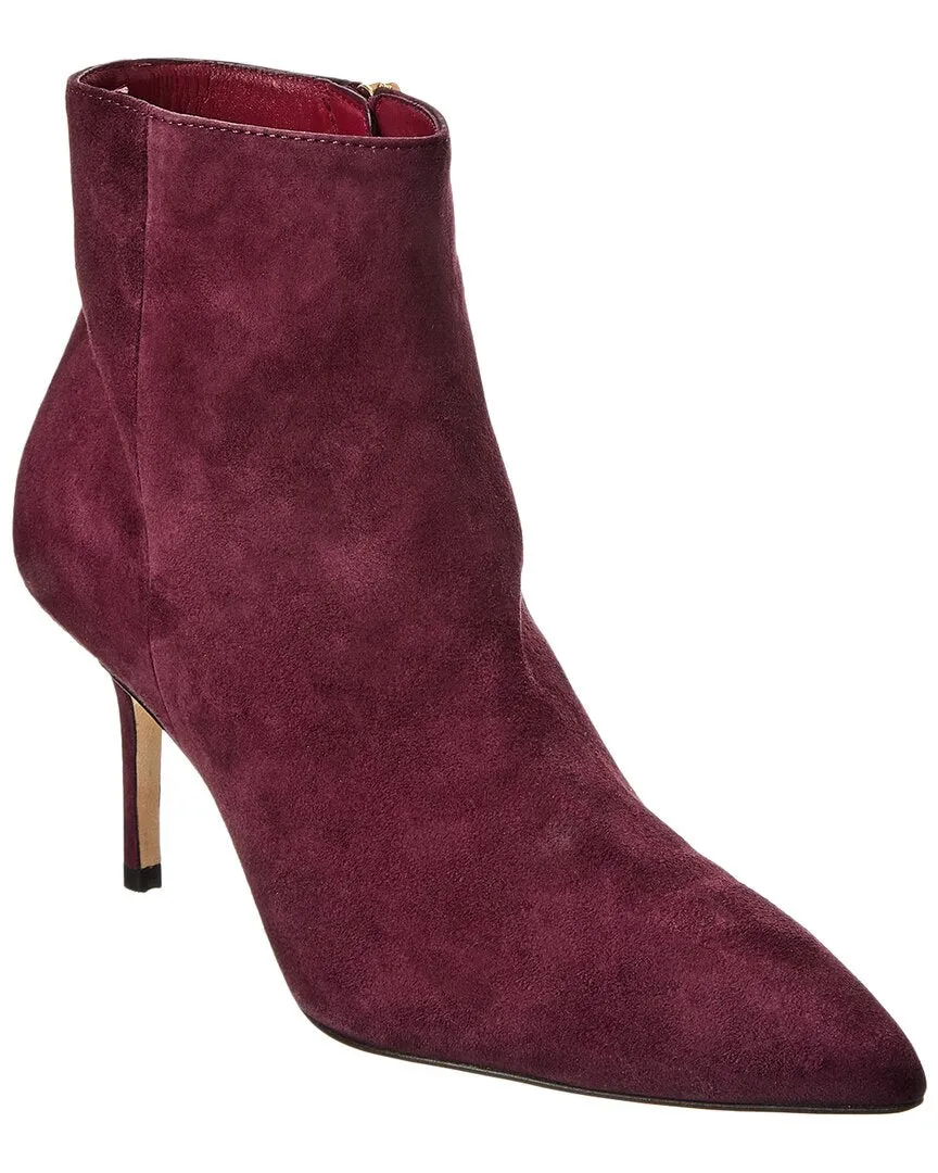 Rugged Comfort Contoured Heel Cup L'AGENCE Aimee Suede Bootie