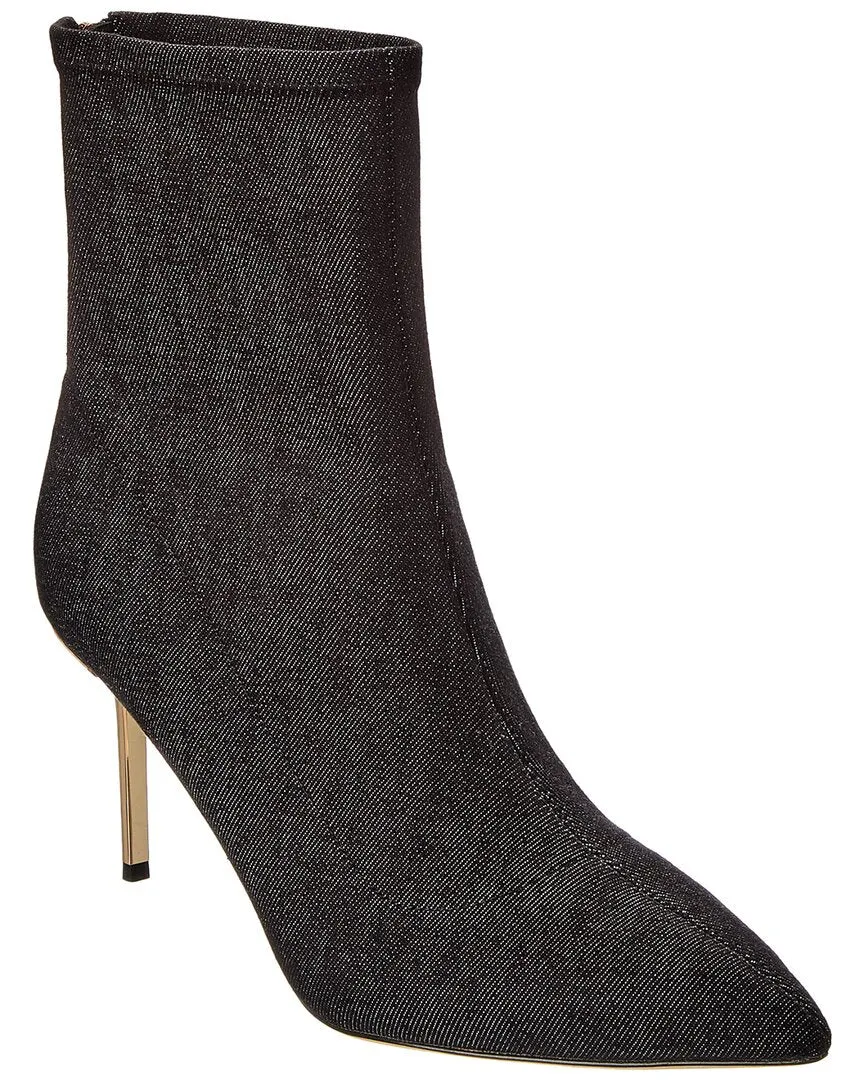 Stylish Option Padded Collar Lining L'AGENCE Zoe II Denim Bootie