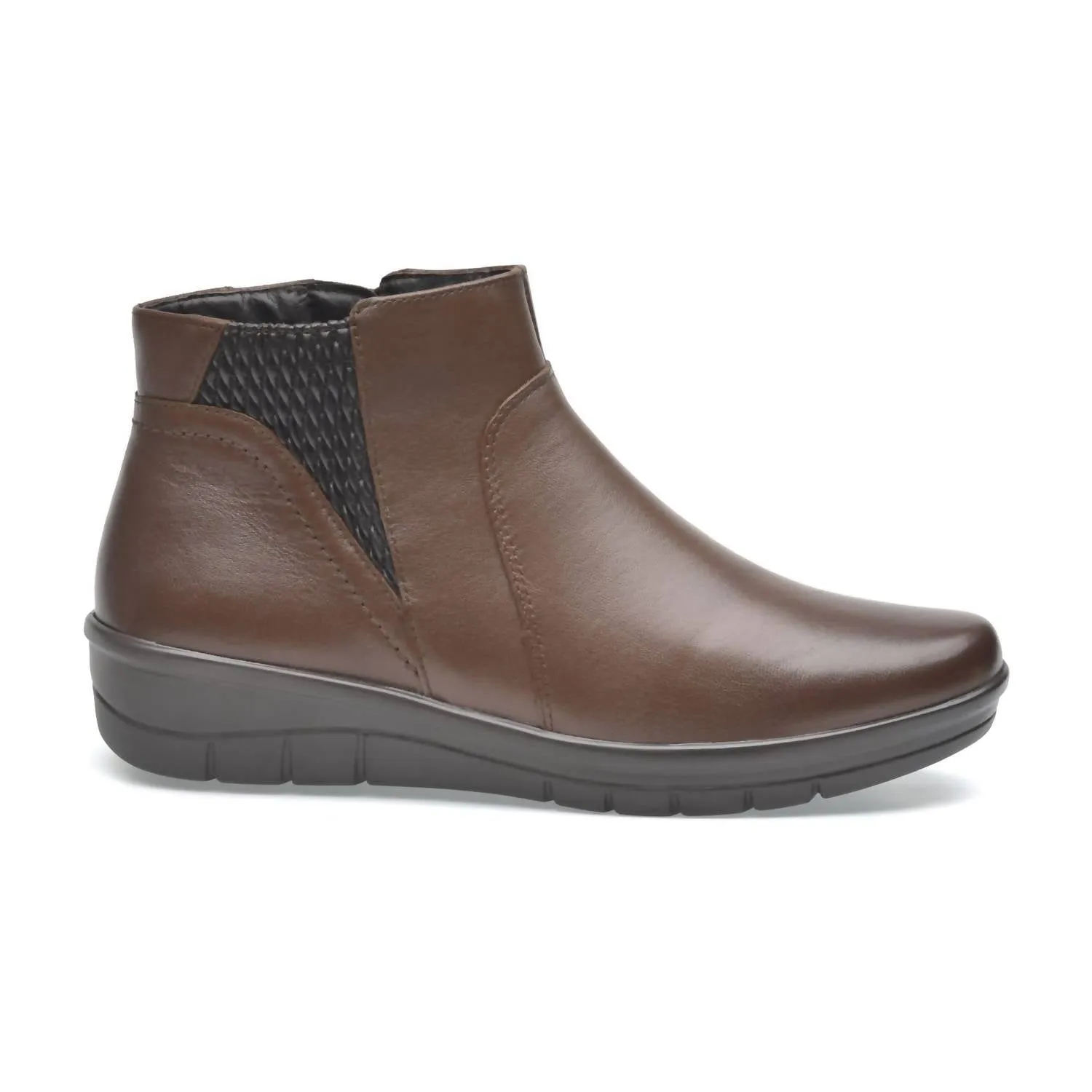 Lambskin Dora Boots In Barista Brown Supportive Design