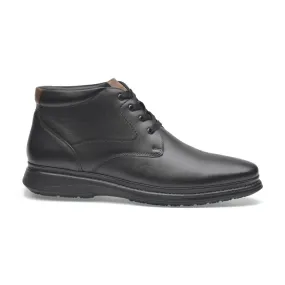 Lambskin Leather Boots In Black quick dry