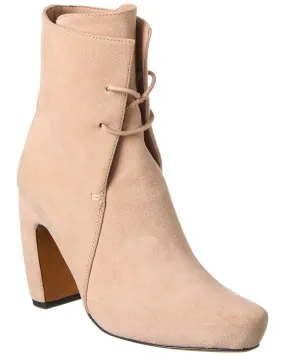 Rugged Build Moisture   Wicking LANVIN Laced Suede Bootie
