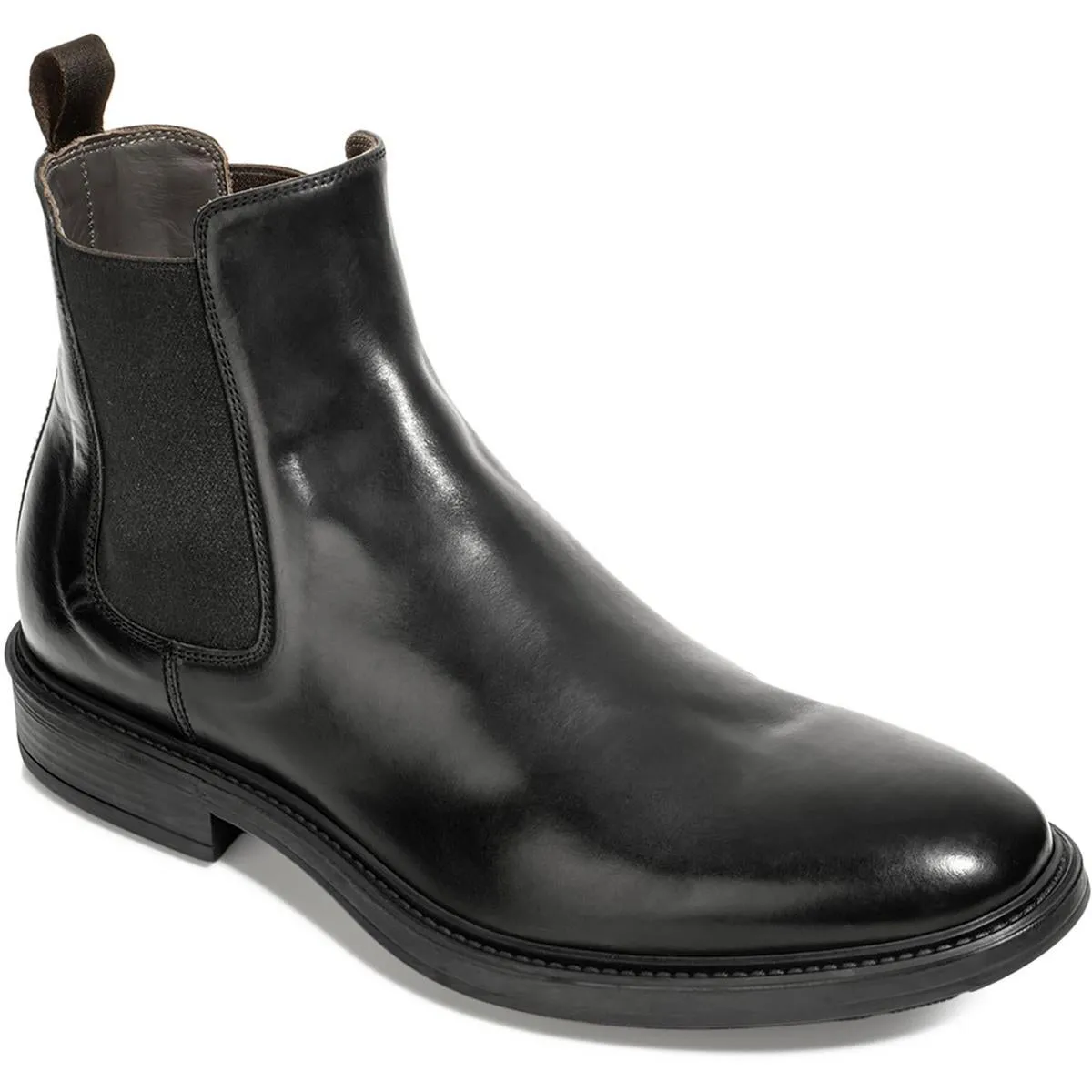 Zip Fast LARGO Mens Laceless Leather Chukka Boots