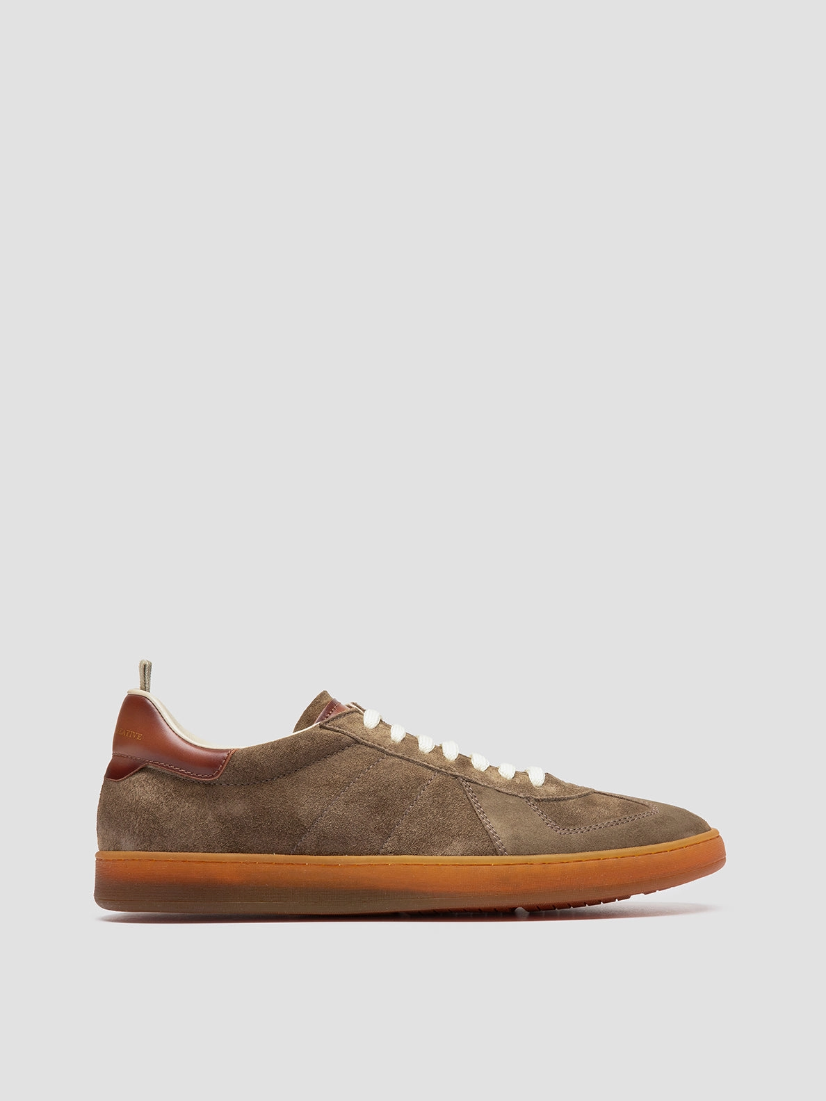 MILITIA 002 - Taupe Suede and Leather Low Top Sneakers Adaptive Pace