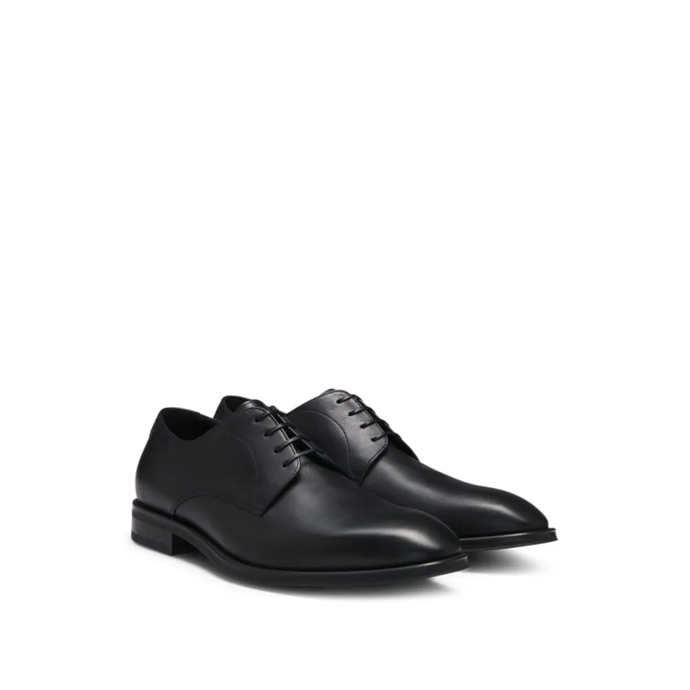 Long Use Leather Derby shoes with stitching details
