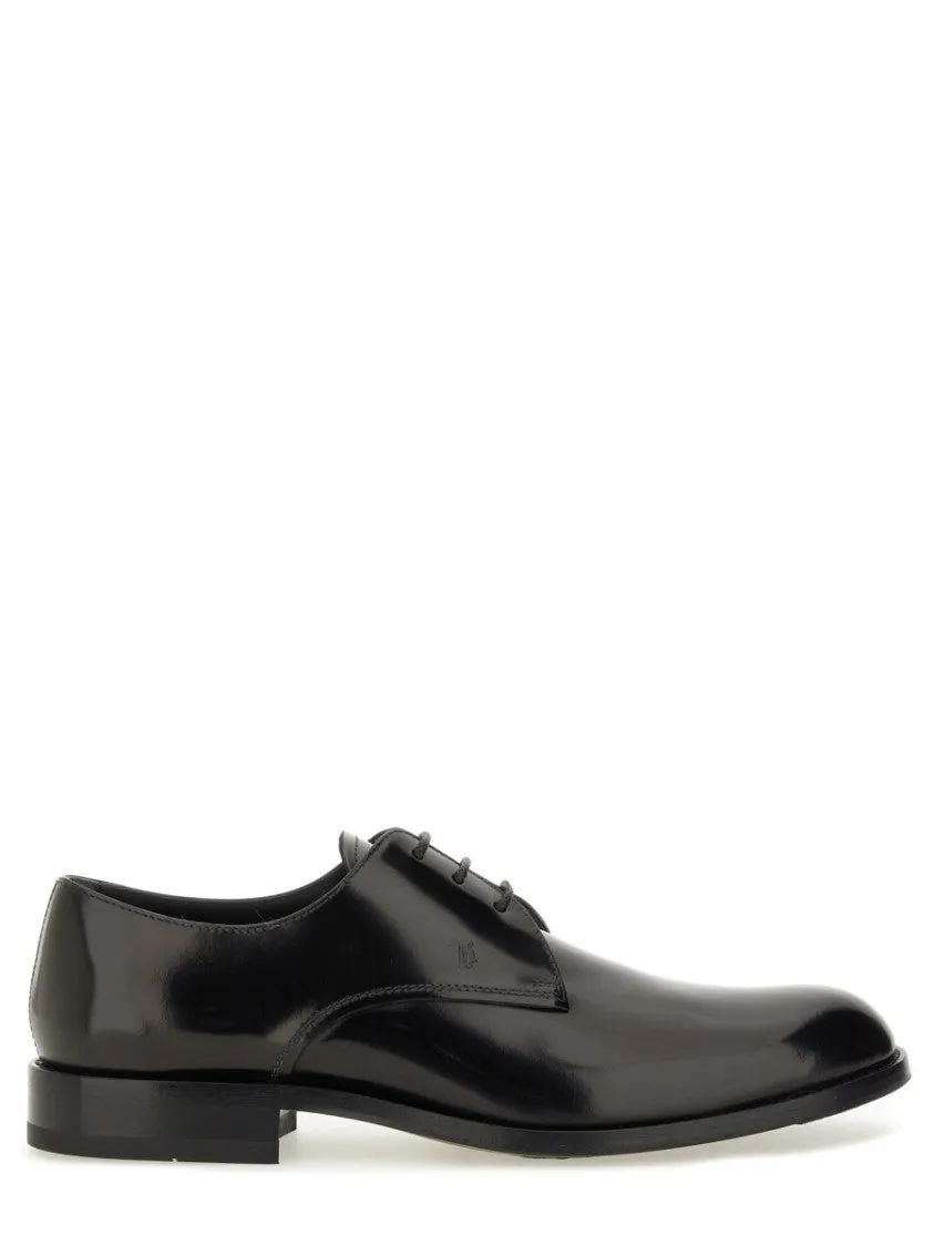 Leather Lace-Up Derby Shoe Fast Fit