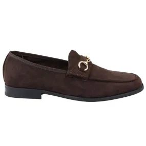 Neat Appearance Chic Comfort Leather Lined Slip On Suede Loafer Shoes
